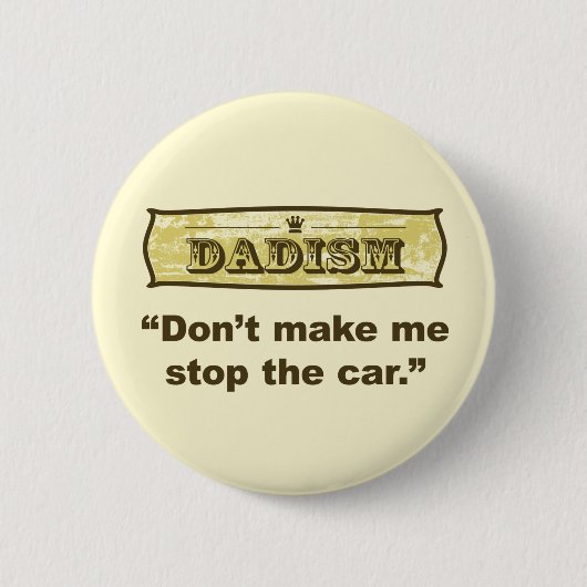 Laat me de auto niet stoppen ronde button 5,7 cm (Voorkant)