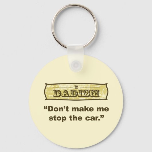 Laat me de auto niet stoppen sleutelhanger (Voorkant)