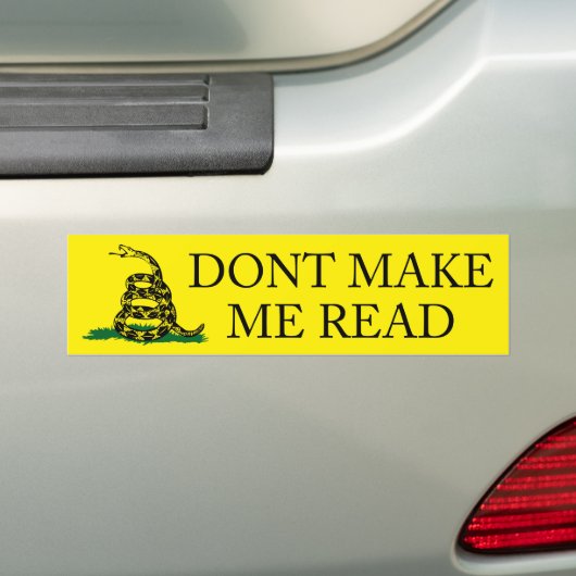 Laat me de bumpersticker lezen (Op auto)