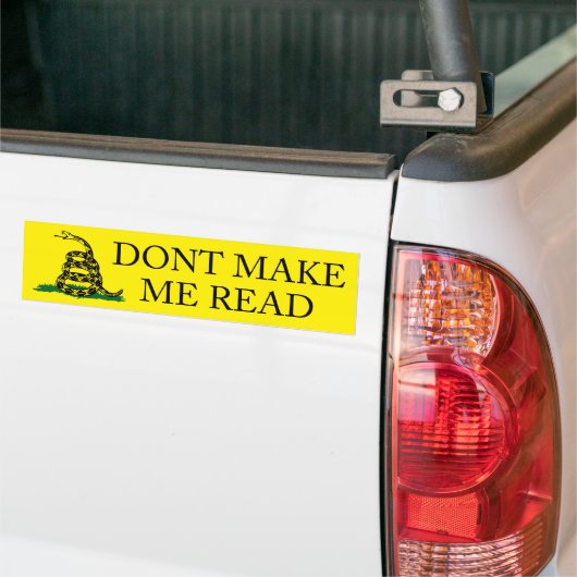 Laat me de bumpersticker lezen (Op Truck)