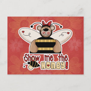 Laat me de honing Bumble Bear zien Briefkaart