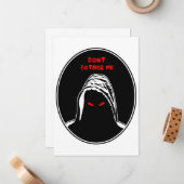 Laat me de ideeënillustratie niet lastig vallen notitiekaartje (Voorkant / Achterkant in situ)