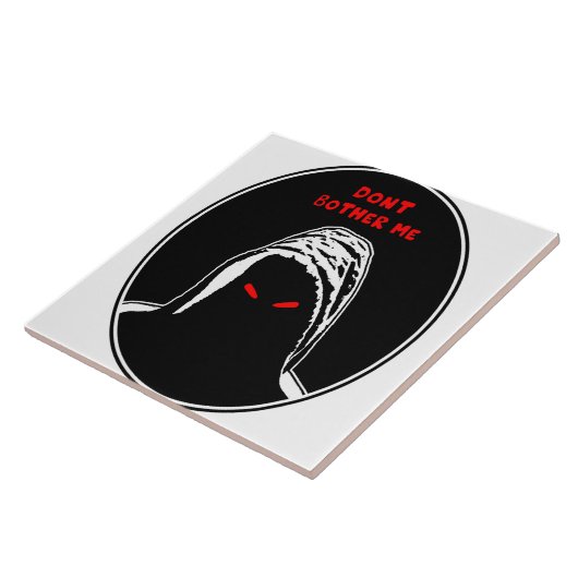 Laat me de ideeënillustratie niet lastig vallen tegeltje (Zijkant)