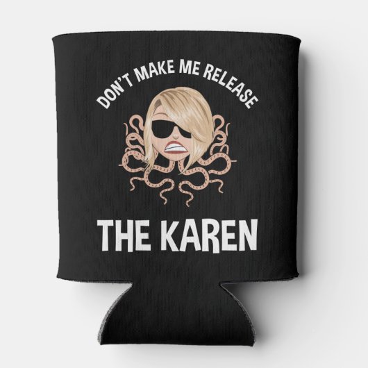Laat me de Karen niet vrijlaten Blikjeskoeler (Achterkant)