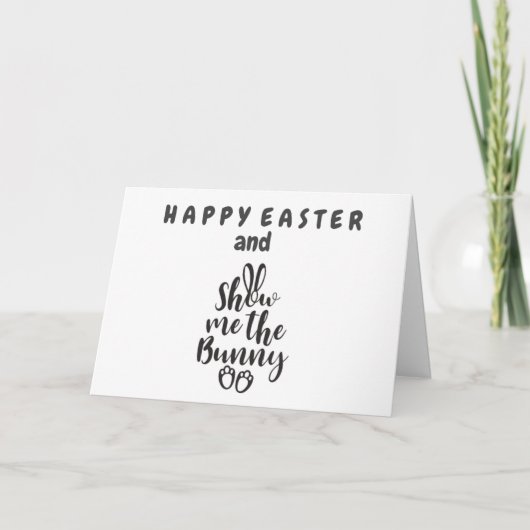 LAAT ME DE KONIJN/KONIJNENSPRONG ZIEN **PRETIG PAS KAART (Voorkant)