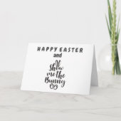 LAAT ME DE KONIJN ZIEN/KONIJNENHOP **PRETTIG PASEN KAART (Voorkant)