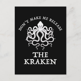 Laat me de Kraken niet vrijgeven Briefkaart