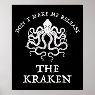 Laat me de Kraken niet vrijgeven Poster