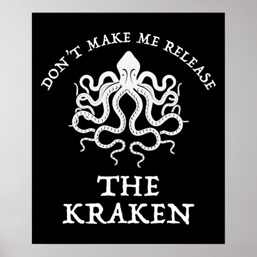Laat me de Kraken niet vrijgeven Poster (Voorkant)
