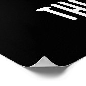 Laat Me De Mooney Grappige Koe Grap Donkere Achter Poster (Hoek)