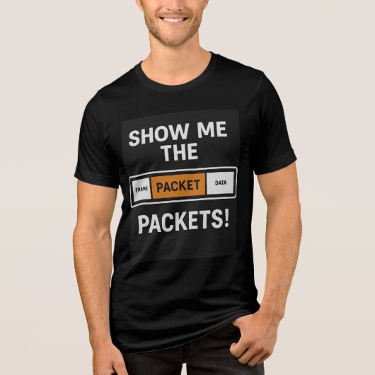 Laat Me De Pakketten Zien Tri-Blend Shirt (Voorkant)