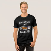 Laat Me De Pakketten Zien Tri-Blend Shirt (Voorkant volledig)