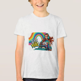 Laat me de vibe leven Tri-Blend shirt