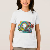 Laat me de vibe leven Tri-Blend shirt (Voorkant)