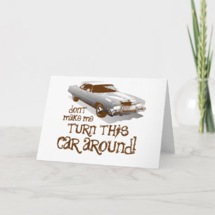 Laat me deze auto niet omdraaien kaart