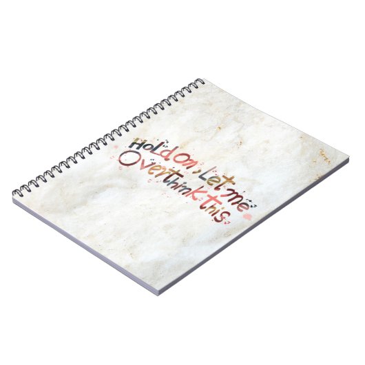 Laat me deze planoire citaat overdenken notitieboek (Linkerzijde)