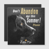 Laat me deze zomer niet in de steek - Hondenbesche (Voorkant / Achterkant)