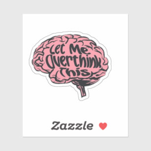 Laat me dit grappige overdenken sticker