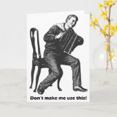 Laat me dit niet gebruiken! (Accordion) Kaart (Gele Bloem)