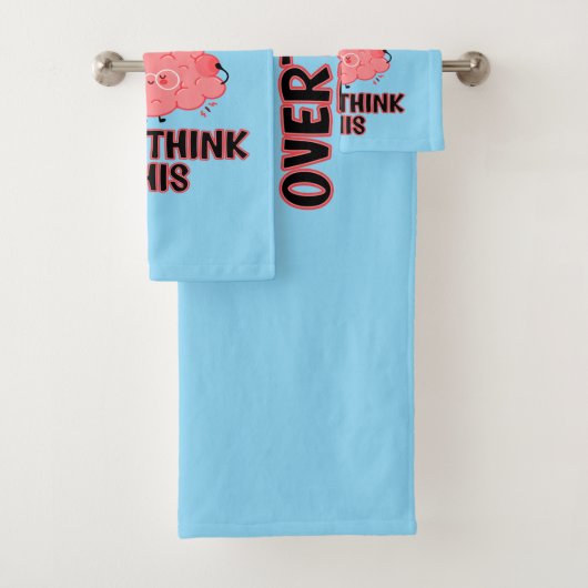 Laat me dit overdenken bad handdoek (Insitu)