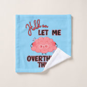 Laat me dit overdenken bad handdoek (Wasdoekje)