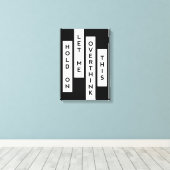 Laat me dit overdenken canvas afdruk (Insitu (Houten vloer))