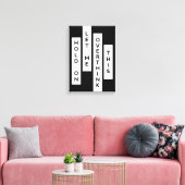 Laat me dit overdenken canvas afdruk (Insitu (Woonkamer))
