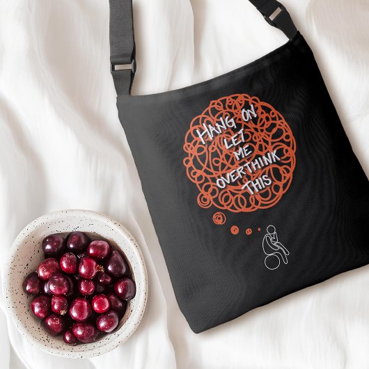 Laat me dit overdenken. crossbody tas