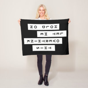 Laat me dit overdenken fleece deken