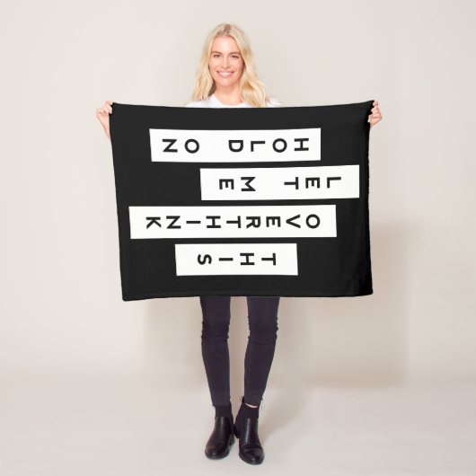Laat me dit overdenken fleece deken (In situ)