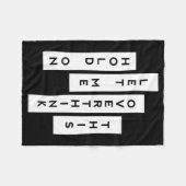 Laat me dit overdenken fleece deken (Voorkant (Horizontaal))