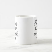 Laat me dit overdenken koffiemok (Center)