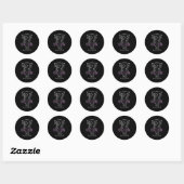 Laat me dit overdenken ronde sticker (Vel)