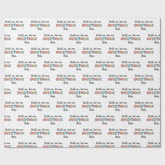 Laat me dit schimmelspel achterover denken cadeaupapier (Vlak)