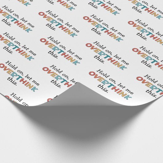 Laat me dit schimmelspel achterover denken cadeaupapier (Hoek)