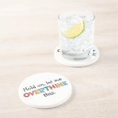 Laat me dit schimmelspel achterover denken zandsteen onderzetter (Zijkant)