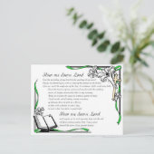 Laat me door Lord clr gaan Briefkaart (Staand voorkant)