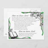 Laat me door Lord clr gaan Briefkaart (Voorkant / Achterkant)