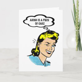 Laat me een Birthday-kaart eten Kaart