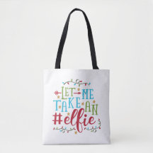 Laat me een Elfie Kerstmis nemen | CANVAS TAS