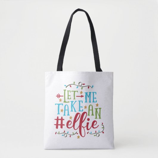 Laat me een Elfie Kerstmis nemen | CANVAS TAS (Voorkant)