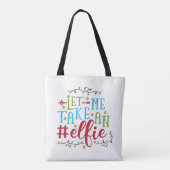 Laat me een Elfie Kerstmis nemen | CANVAS TAS (Achterkant)