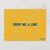 Laat me een leuke retro quad cirkels achter briefkaart (Achterkant)