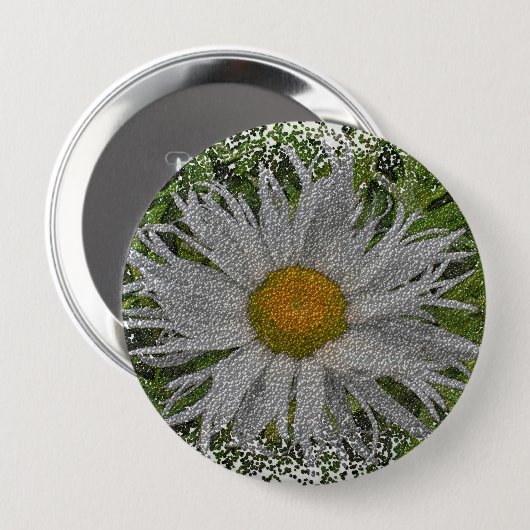 Laat me een madeliefje #1 ronde button 4,0 cm (Voorkant /achterkant)