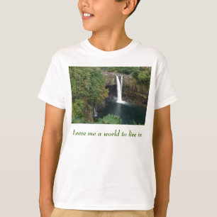 Laat me een wereld om in te leven t-shirt