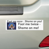 Laat me eens zien dat Obama... Bumpersticker (Op auto)