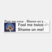Laat me eens zien dat Obama... Bumpersticker (Voorkant)