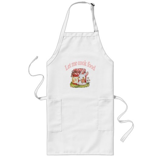 Laat me eten koken: lang schort (Voorkant)