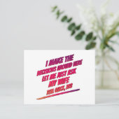 Laat Me Even Mijn Vrouw Vragen - Echtgenoot Grappi Briefkaart (Staand voorkant)