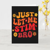 Laat Me Even Stimmen Bro Kinderen Jongens Grappig Kaart (Gele Bloem)